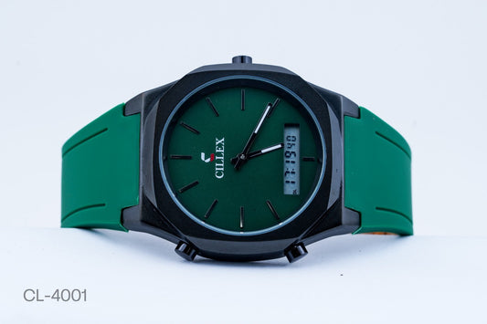 Cillex Strap watch digital with analog watch