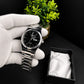 Classic Black Dial Men’s Watch – Stainless Steel Bracelet with Date Display