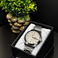 DINUO Luxury Stainless Steel Men’s Watch – Elegant Day & Date Display