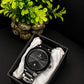 Luxury Black Stainless Steel Watch – Minimalist Dial with Date Display
