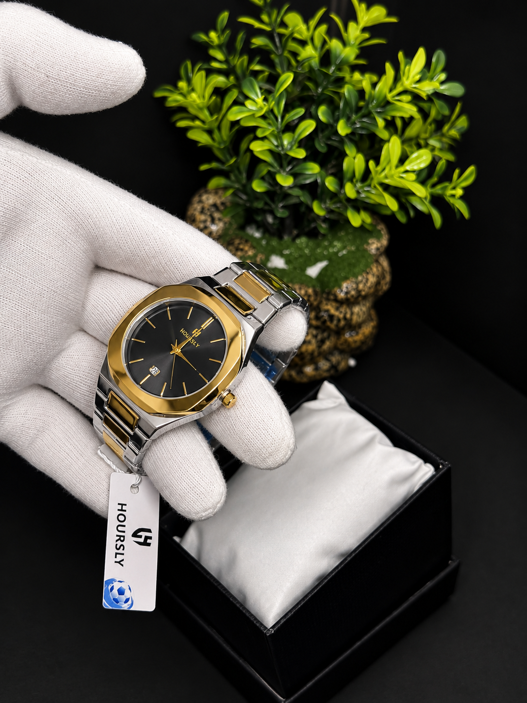 HOURSLY Luxury Gold & Silver Men’s Watch