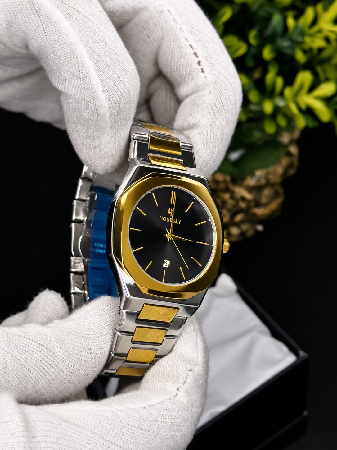 HOURSLY Luxury Gold & Silver Men’s Watch