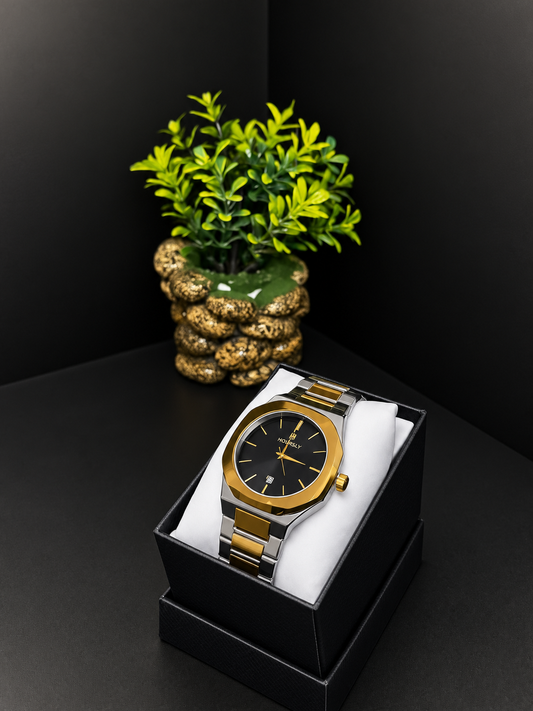 HOURSLY Luxury Gold & Silver Men’s Watch