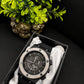 Luxury Black Chronograph Watch – Skeleton Dial with Black Rubber Strap